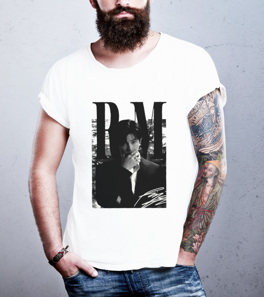 RM Namjoon BTS Arirang World Tour 2026 Signature Black And White T-Shirt