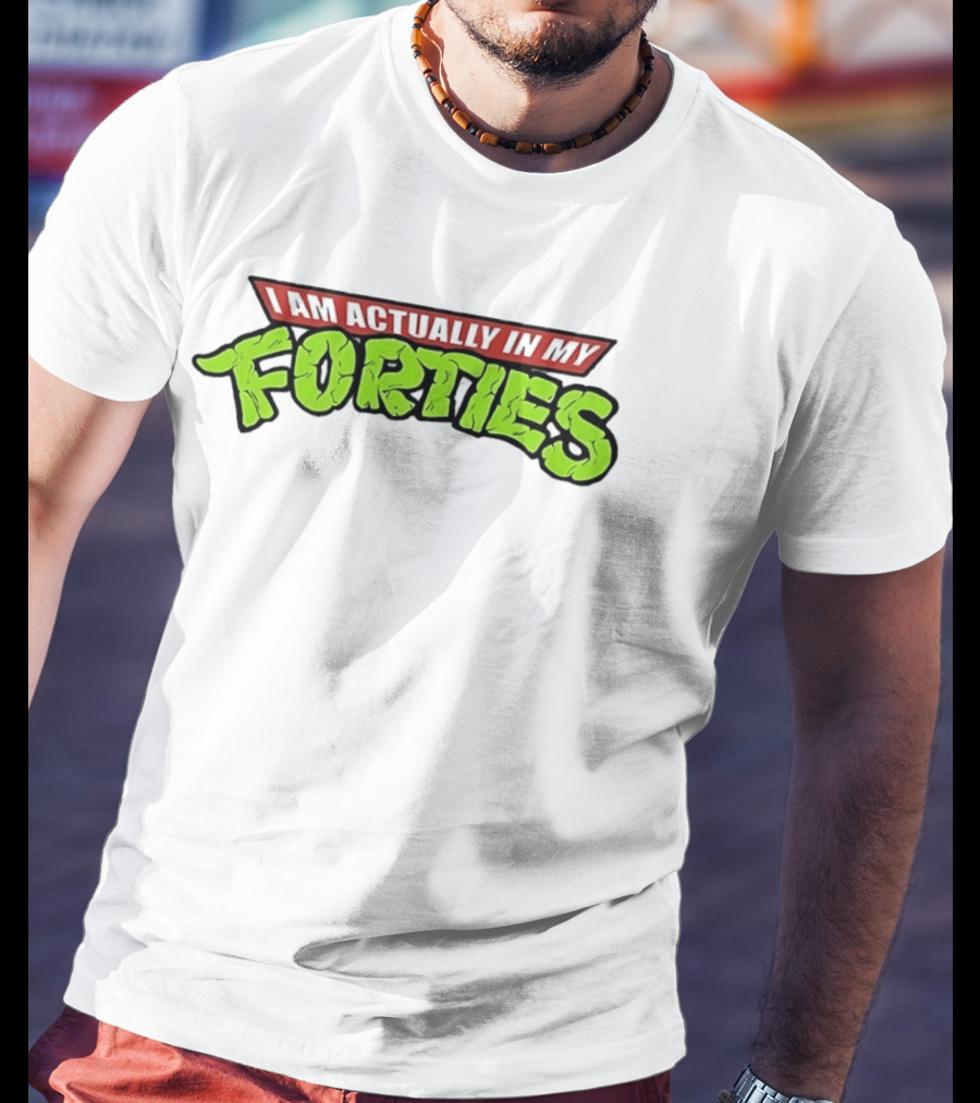 I Am Actually In My Forties Retro Hero T-Shirt