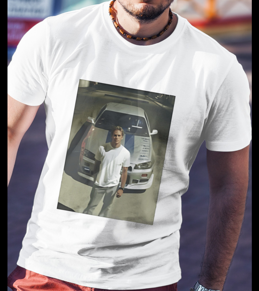 Paul Walker Nissan Skyline GT R R34 Fast And Furious Iconic Movie Car Scene T-Shirt