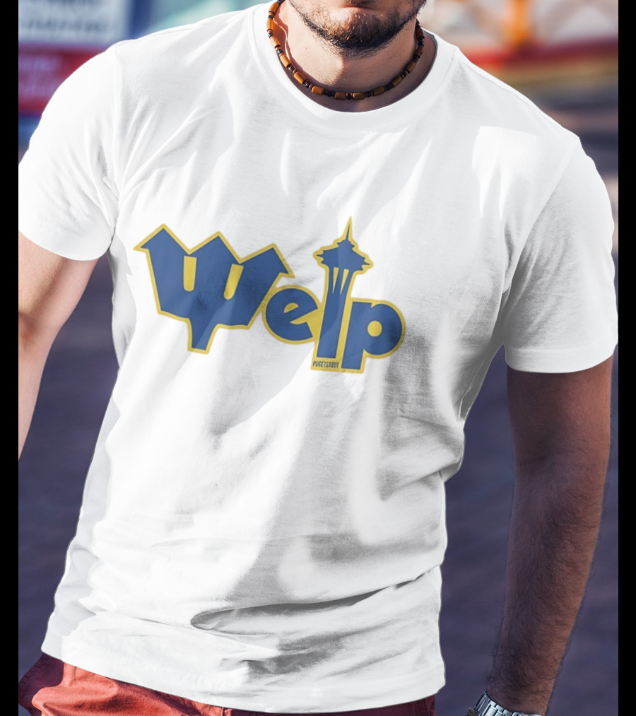 Welp Pugetstout Seattle Space Needle Iconic Mashup T-Shirt