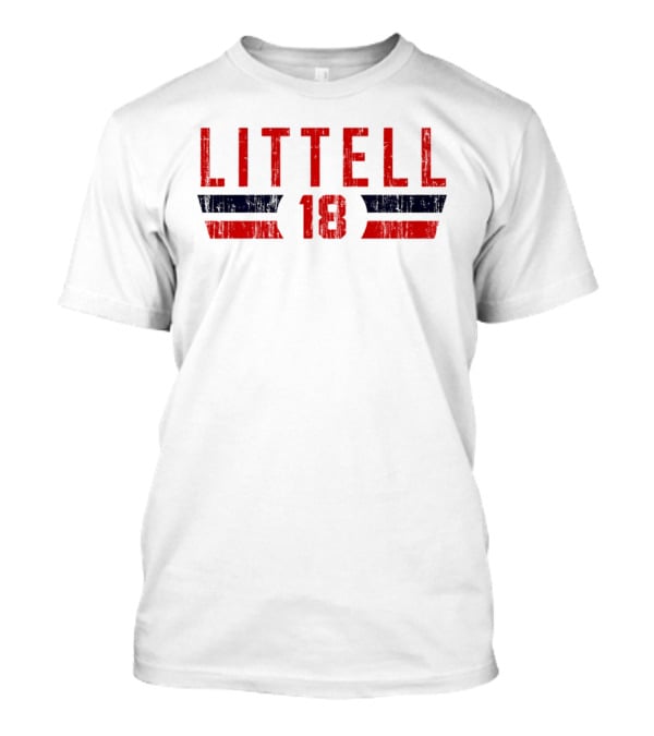 Littell 18 Washington Baseball Font T-Shirt