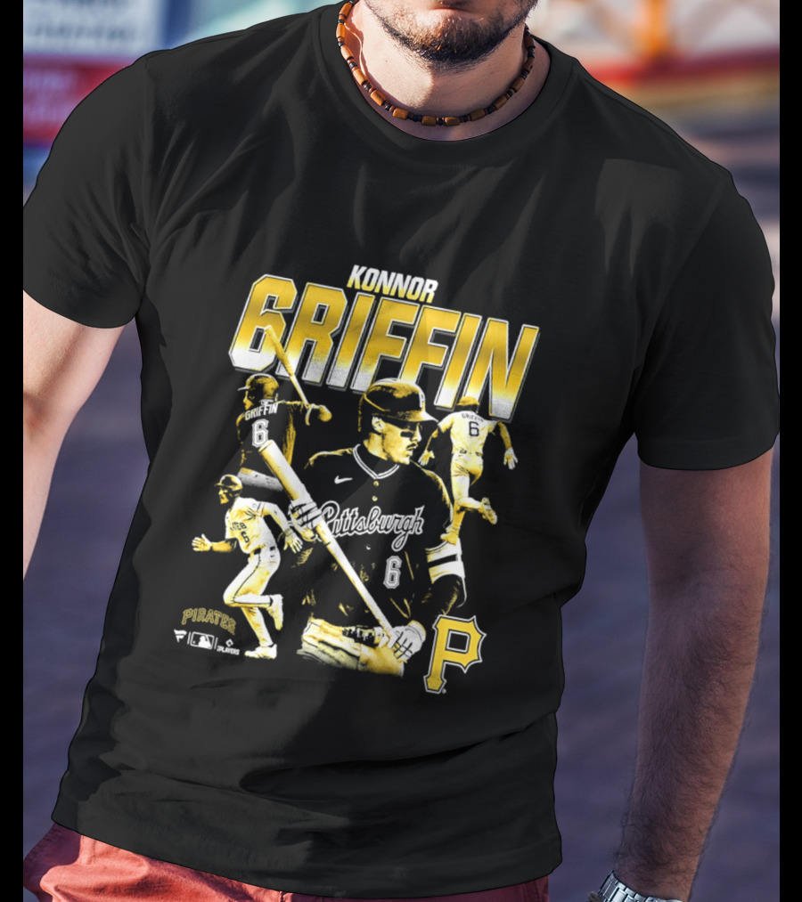Pittsburgh Konnor Griffin 2026 Player Collage With Pirates T-Shirt