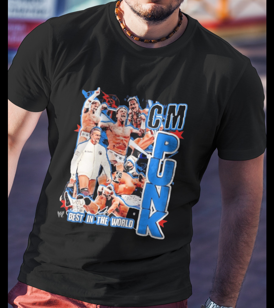 CM Punk Best In The World Pro Wrestling Collage CM Punk T-Shirt
