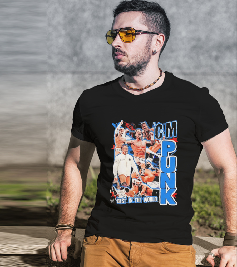 CM Punk Best In The World Pro Wrestling Collage CM Punk T-Shirt