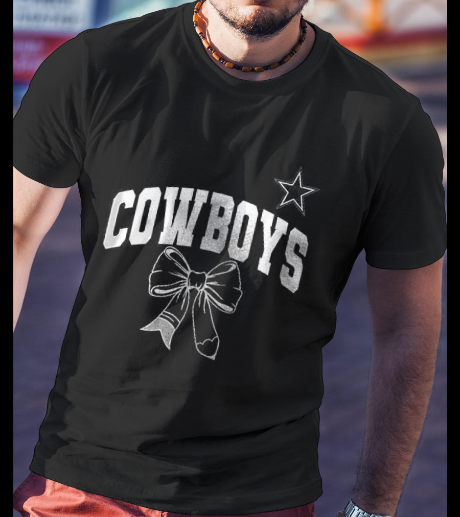 Dallas Cowboys Retired Teacher Cowboy Star Ribbon Lover T-Shirt