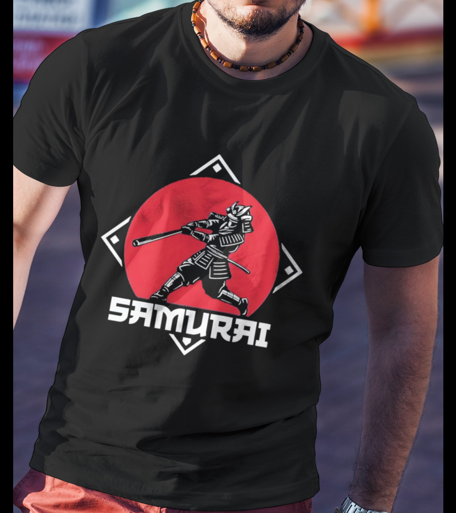 Los Angeles Dodgers Samurai Baseball Warrior Hitter T-Shirt