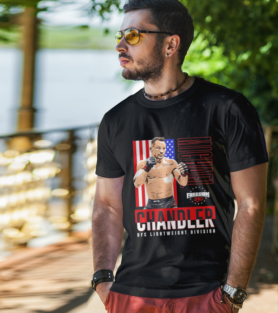 Michael Chandler UFC 250 Blessed American Flag T-Shirt