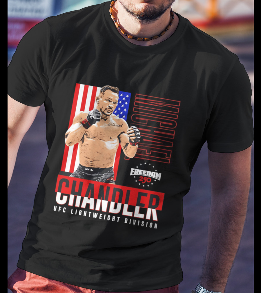 Michael Chandler UFC 250 Blessed American Flag T-Shirt