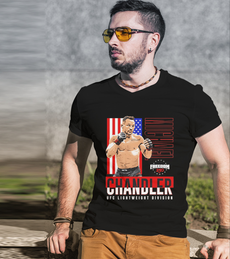 Michael Chandler UFC 250 Blessed American Flag T-Shirt