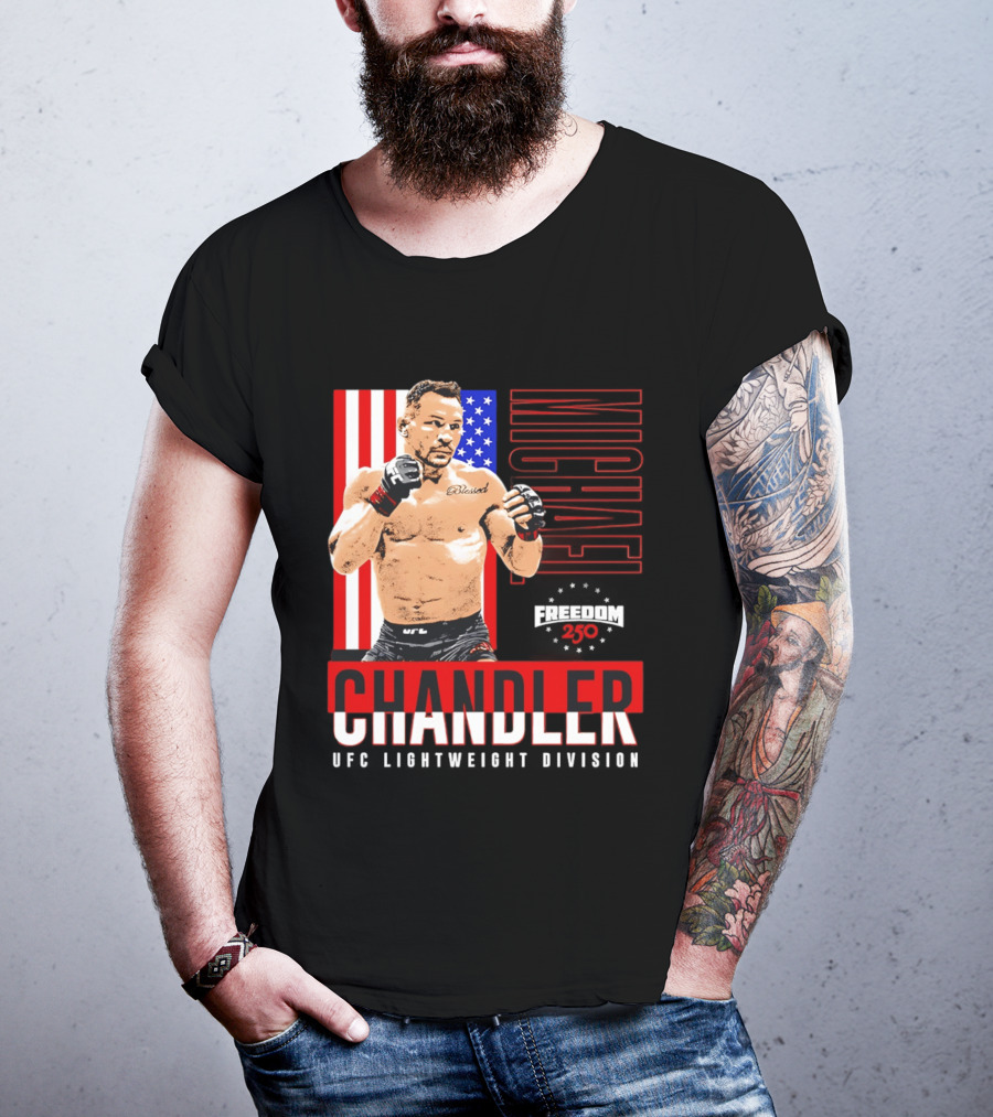 Michael Chandler UFC 250 Blessed American Flag T-Shirt