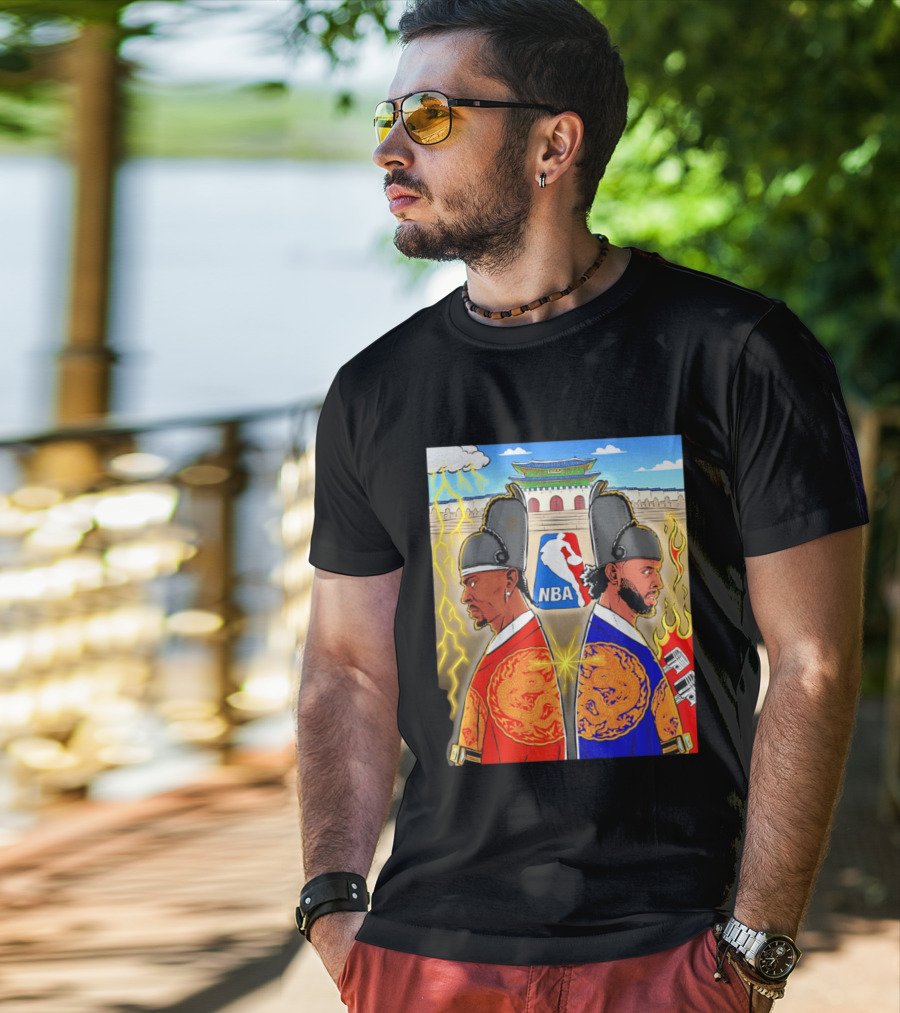 Shai Gilgeous Alexander Cade Cunningham 2026 NBA Korea Dragons Gyeongbokgung Palace T-Shirt