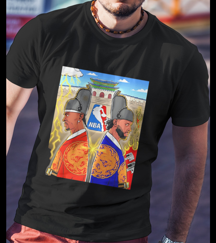 Shai Gilgeous Alexander Cade Cunningham 2026 NBA Korea Dragons Gyeongbokgung Palace T-Shirt