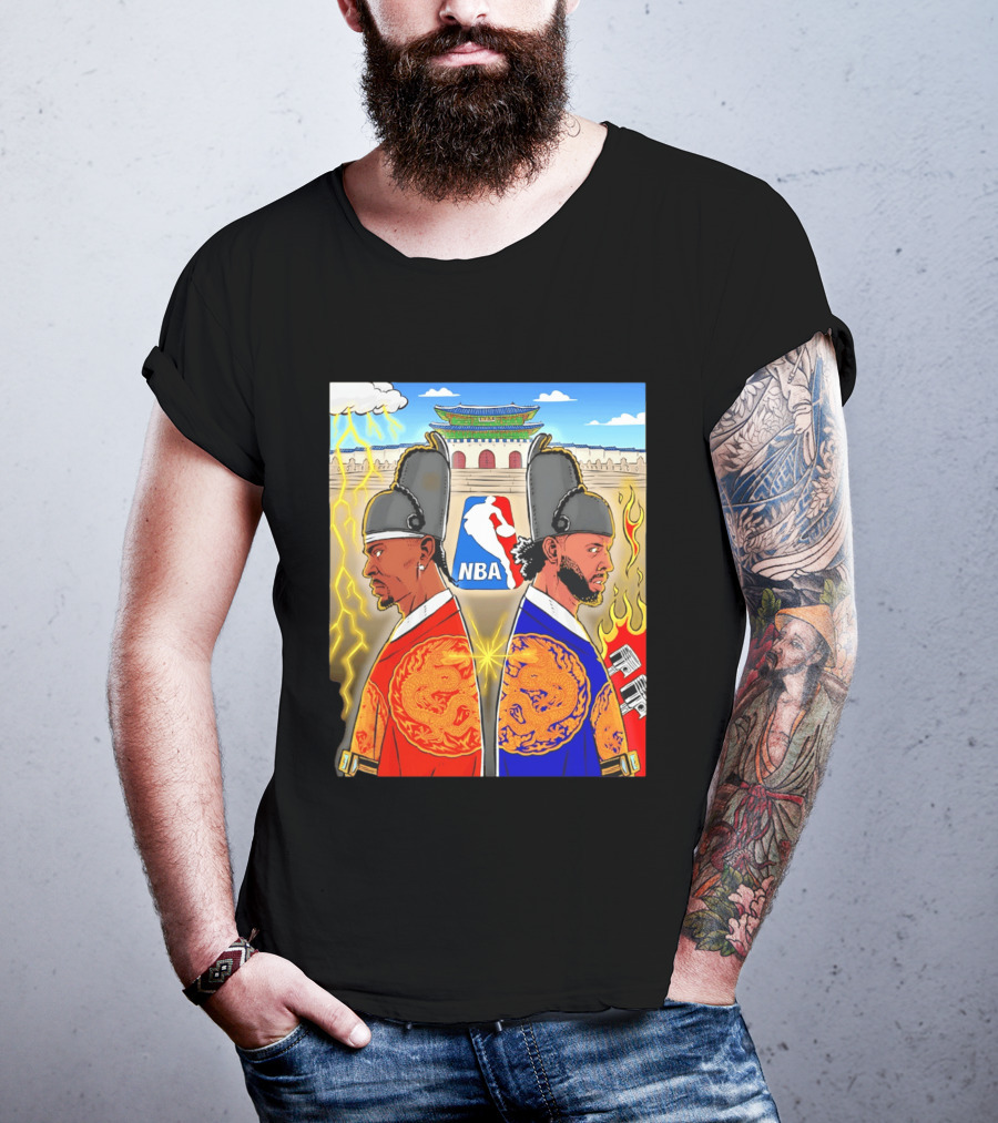 Shai Gilgeous Alexander Cade Cunningham 2026 NBA Korea Dragons Gyeongbokgung Palace T-Shirt