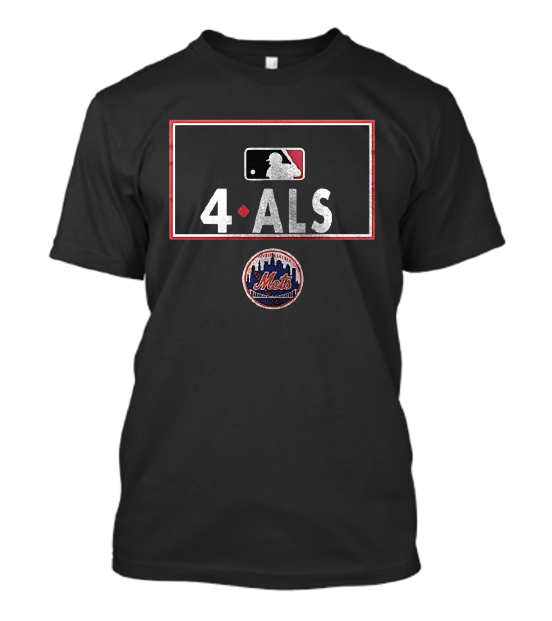 New York Mets 4 ALS MLB Awareness T-Shirt