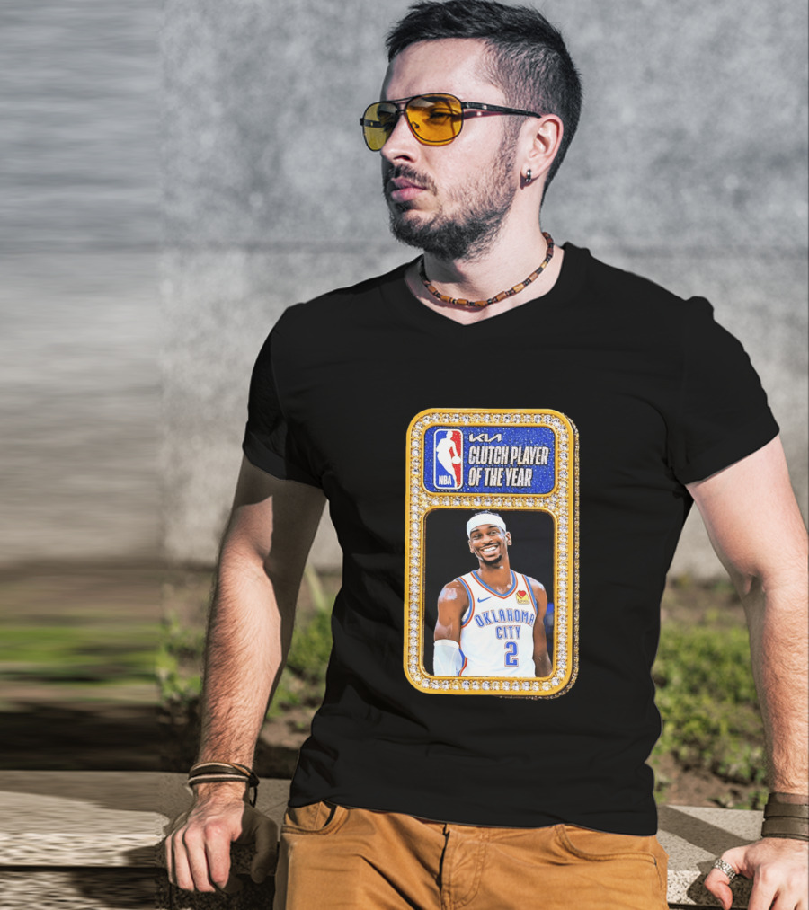 Shai Gilgeous Alexander Oklahoma City KIA NBA Clutch Player Of The Year T-Shirt