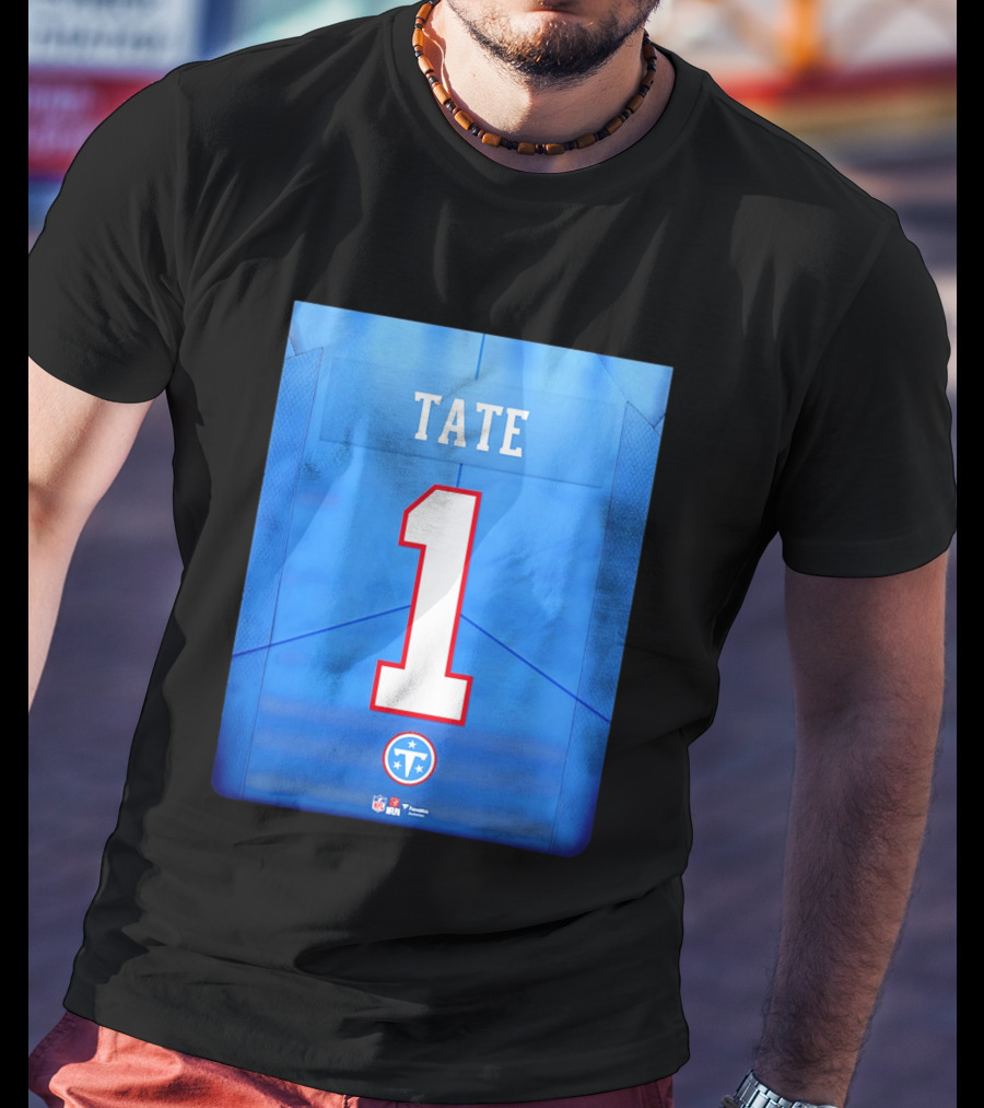 Carnell Tate 1 Jersey Tennessee Titans NFL 2026 Draft T-Shirt