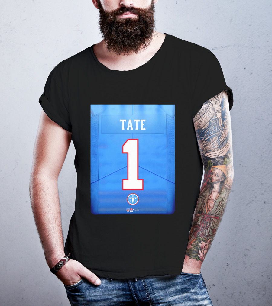 Carnell Tate 1 Jersey Tennessee Titans NFL 2026 Draft T-Shirt