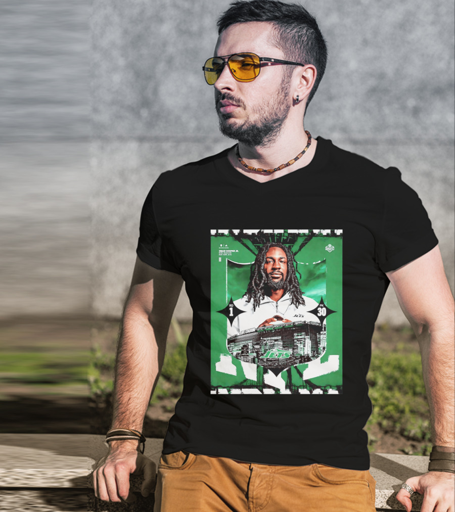 Omar Cooper Jr. Wide Receiver New York Jets 2026 Draft Pick 1 MetLife Stadium T-Shirt