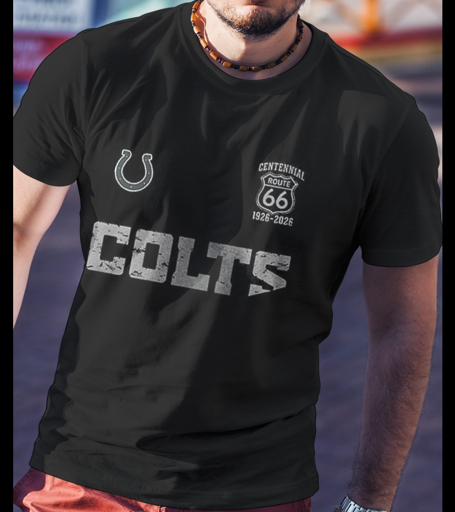 Indianapolis Colts Route 66 Centennial 100th Anniversary T-Shirt