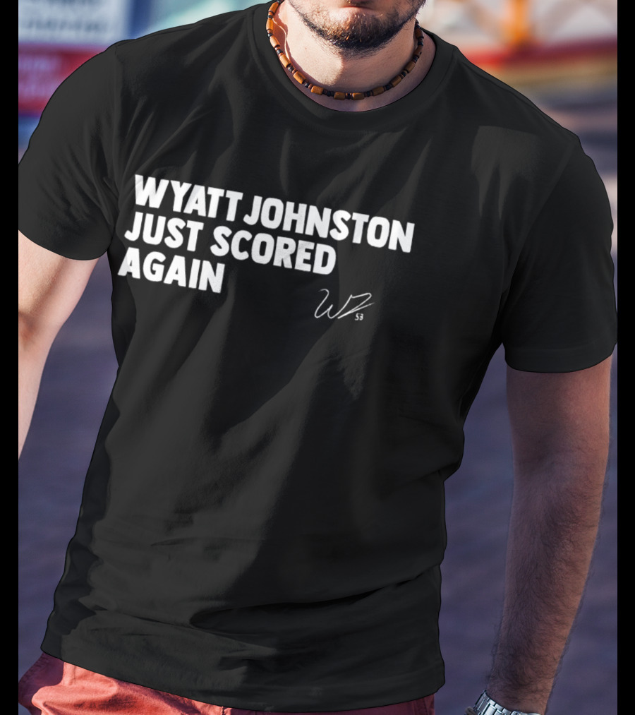 Wyatt Johnston Scored Again WP Signature T-Shirt