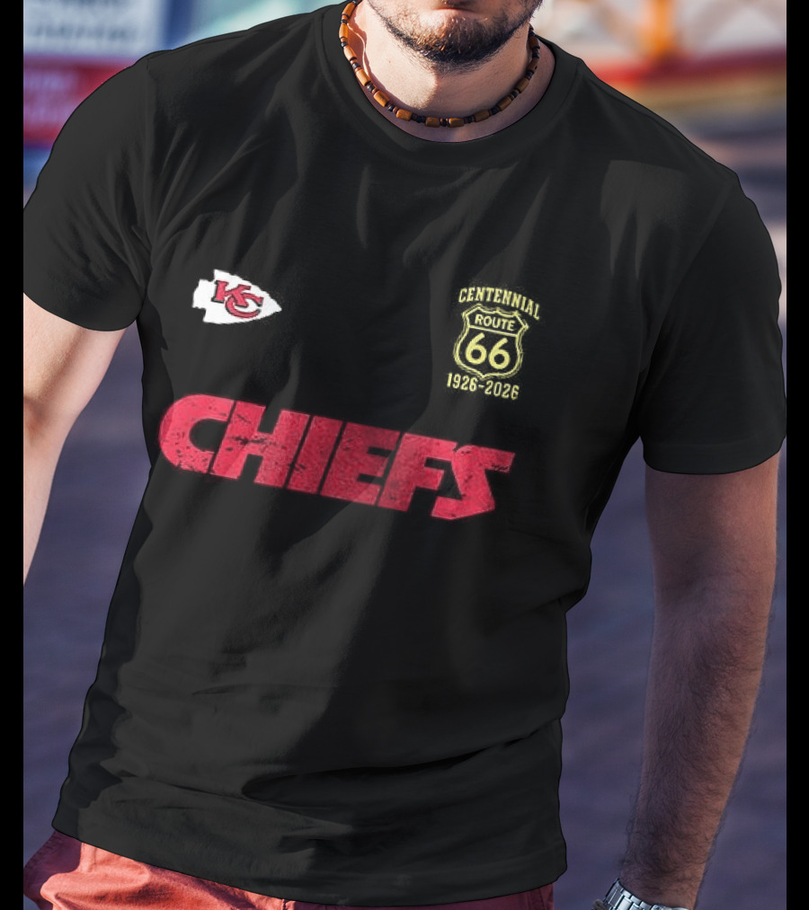 Kansas City Chiefs Route 66 Centennial 100th Anniversary T-Shirt