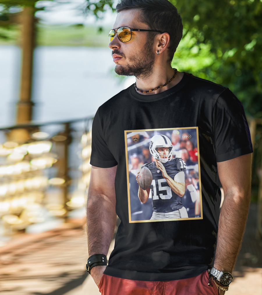 Fernando Mendoza 15 Las Vegas Raiders CFP Draft 2026 T-Shirt