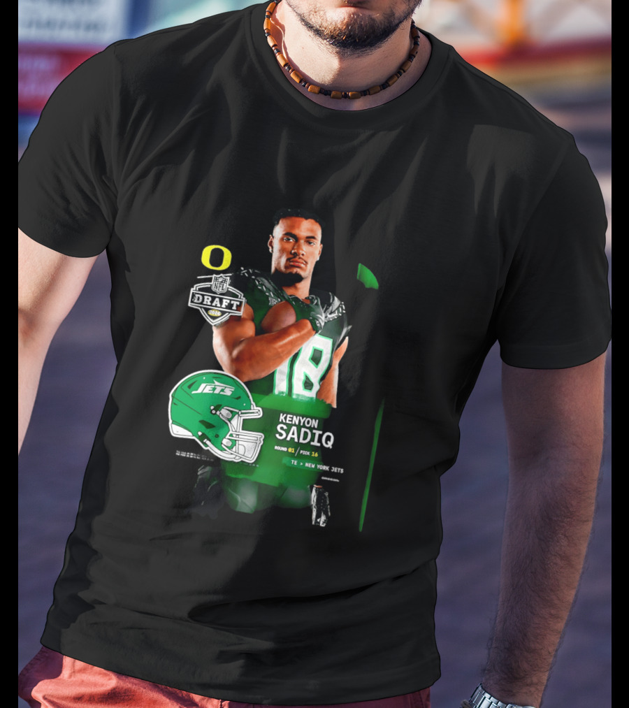Kenyon Sadiq 2026 NFL Draft Round 1 Pick 16 New York Jets T-Shirt