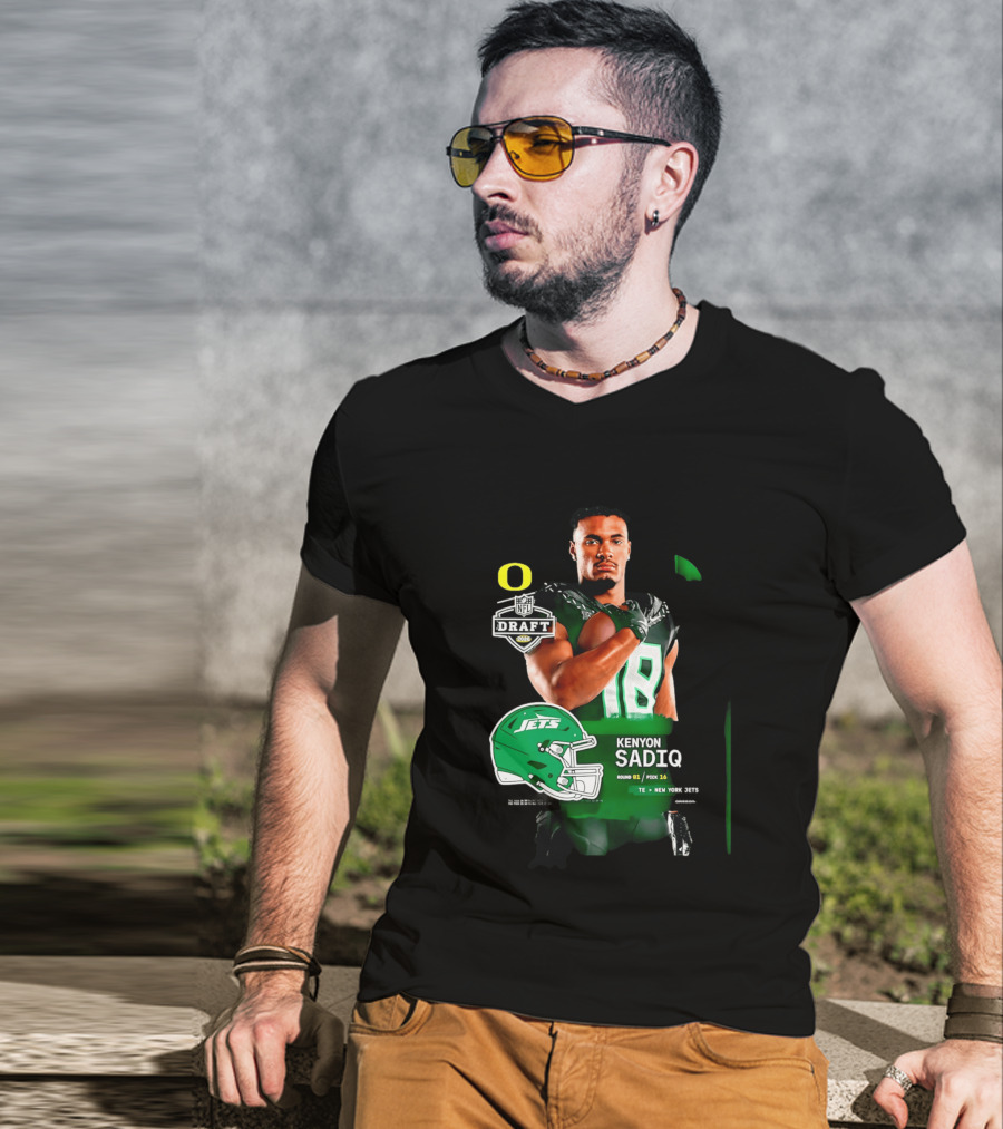 Kenyon Sadiq 2026 NFL Draft Round 1 Pick 16 New York Jets T-Shirt
