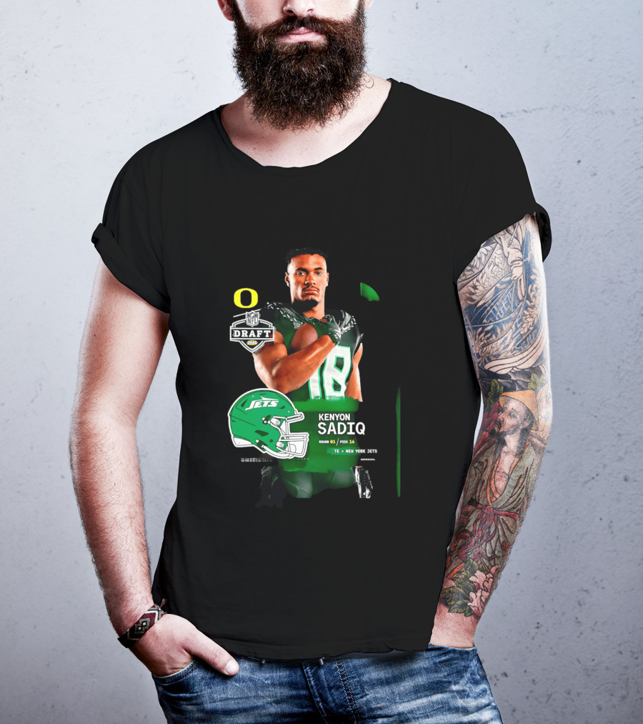 Kenyon Sadiq 2026 NFL Draft Round 1 Pick 16 New York Jets T-Shirt