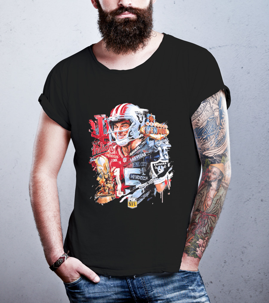 Las Vegas Raiders Welcome Fernando Mendoza Indiana Hoosiers NFL Raiders Football T-Shirt