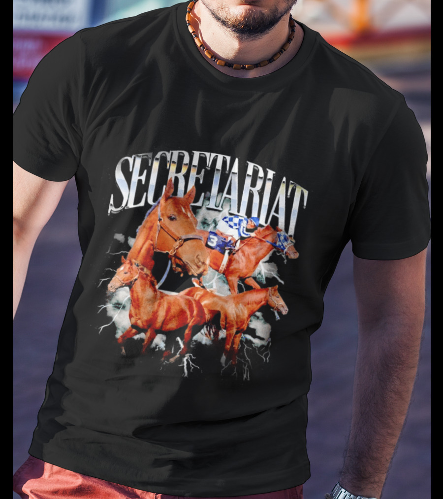 SECRETARIAT Horse Racing Legend Triple Crown Winner T-Shirt