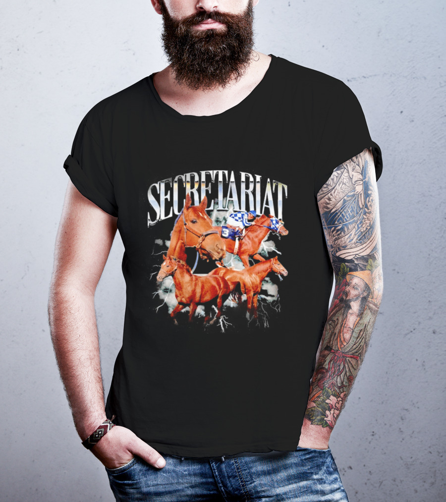 SECRETARIAT Horse Racing Legend Triple Crown Winner T-Shirt