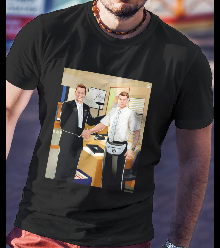 Fernando Mendoza Tom Brady Handshake NFL LFG Las Vegas Raiders T-Shirt