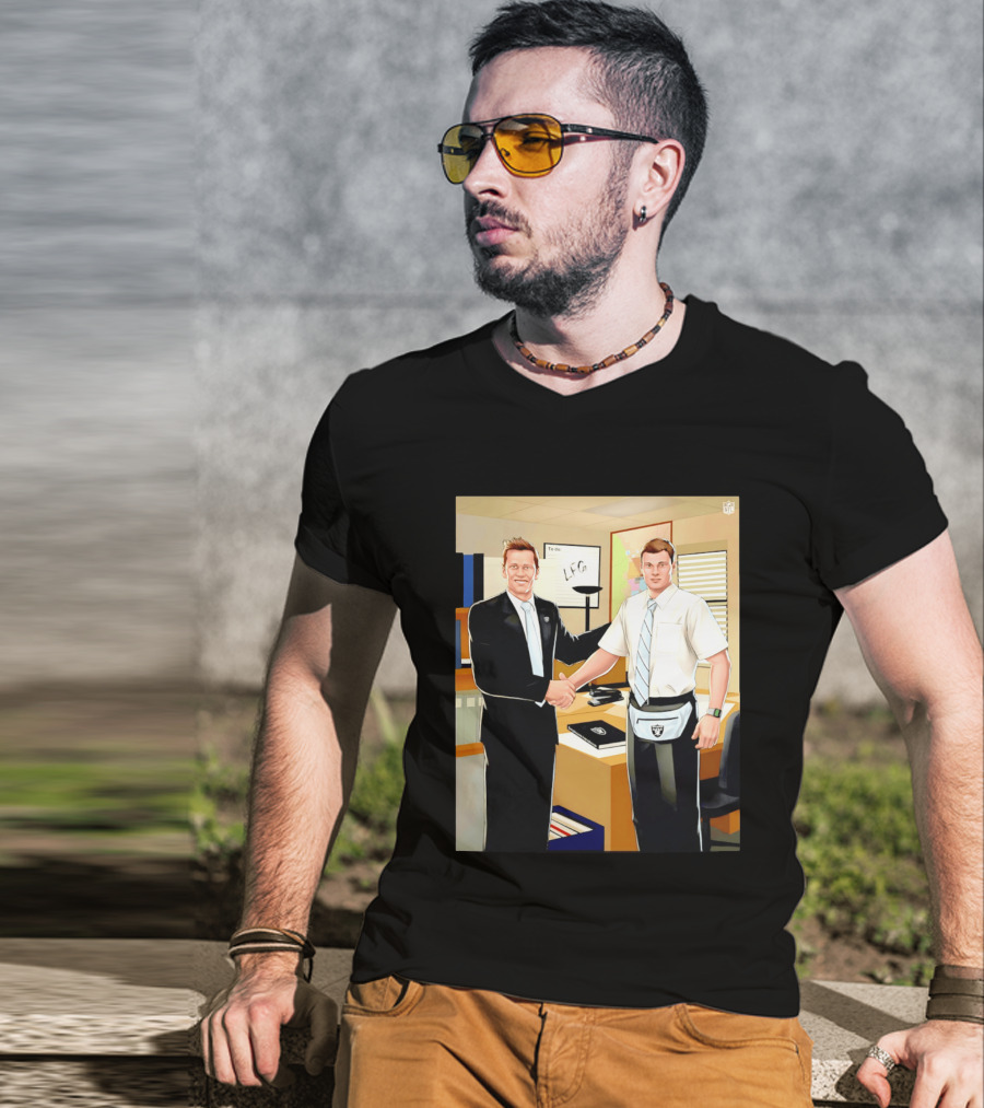 Fernando Mendoza Tom Brady Handshake NFL LFG Las Vegas Raiders T-Shirt