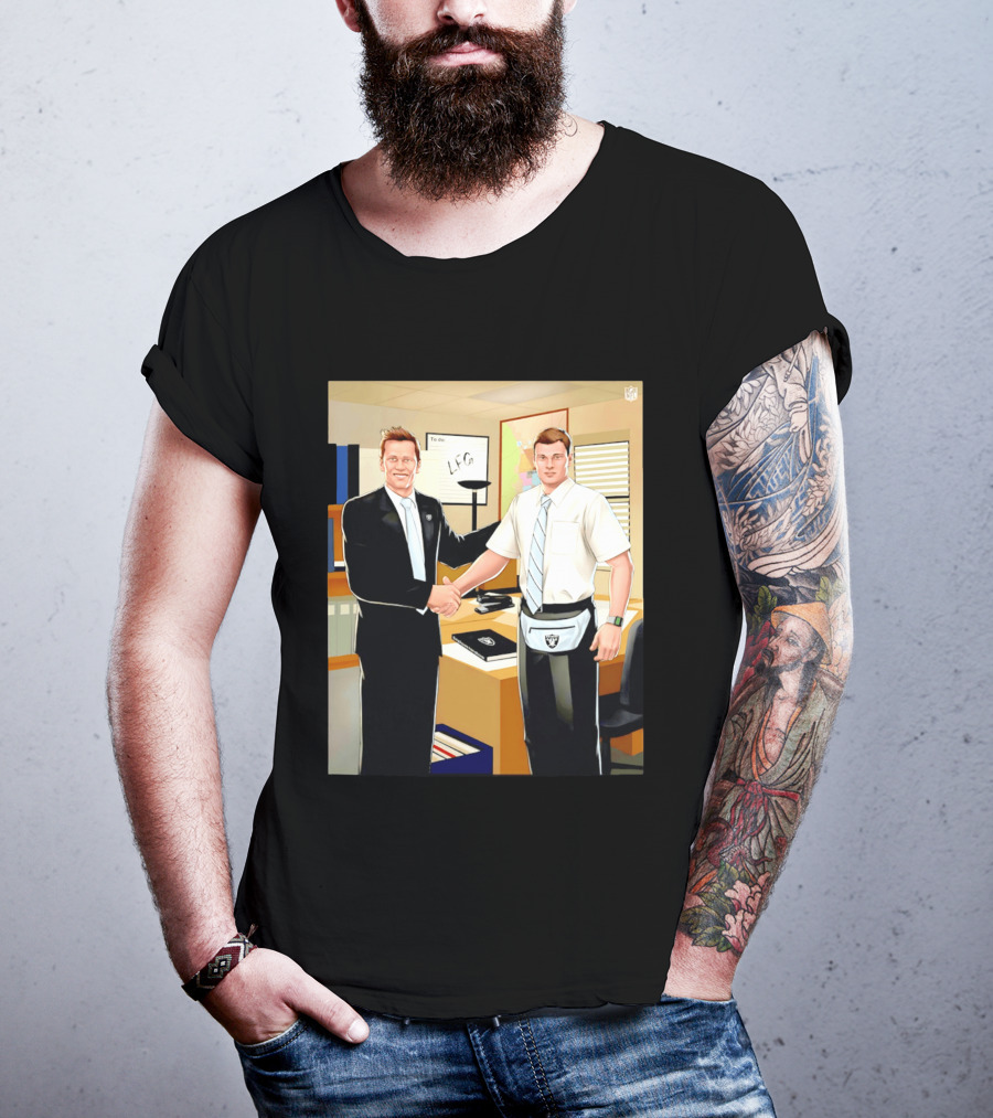 Fernando Mendoza Tom Brady Handshake NFL LFG Las Vegas Raiders T-Shirt
