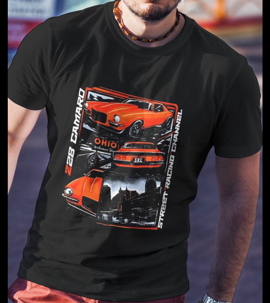 Ohio Welcome Z28 Camaro Street Racing Channel SRL T-Shirt