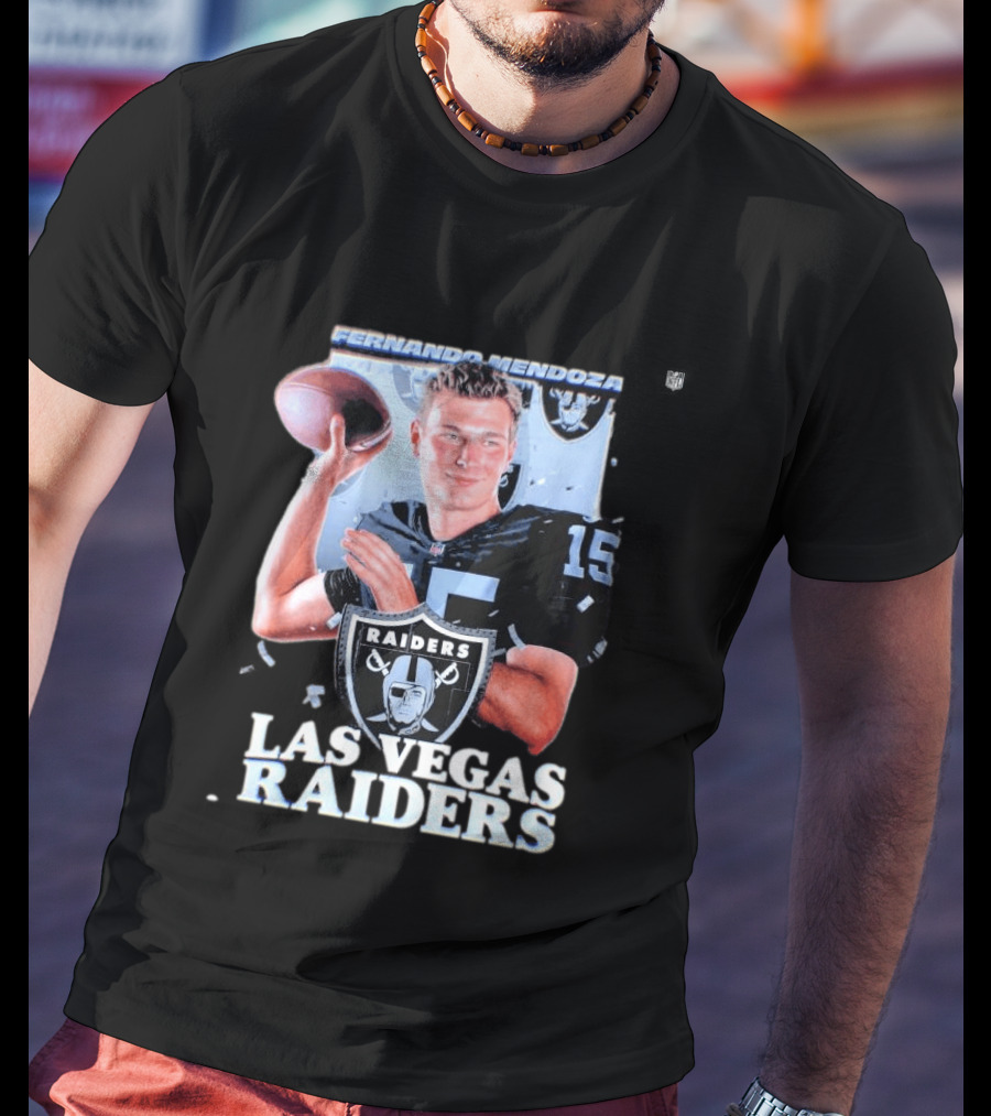 Fernando Mendoza Las Vegas Raiders Quarterback 2026 Mock Draft Prospect T-Shirt