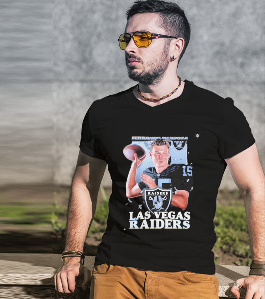 Fernando Mendoza Las Vegas Raiders Quarterback 2026 Mock Draft Prospect T-Shirt