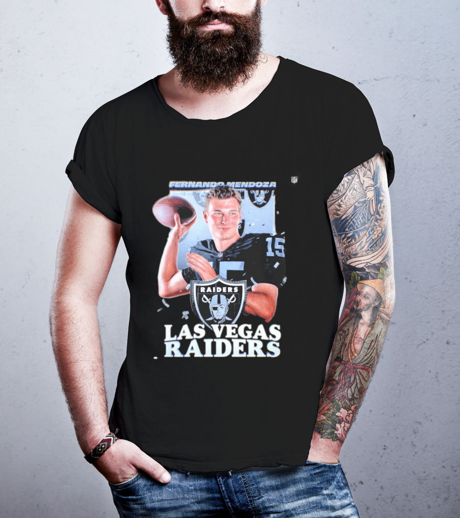 Fernando Mendoza Las Vegas Raiders Quarterback 2026 Mock Draft Prospect T-Shirt