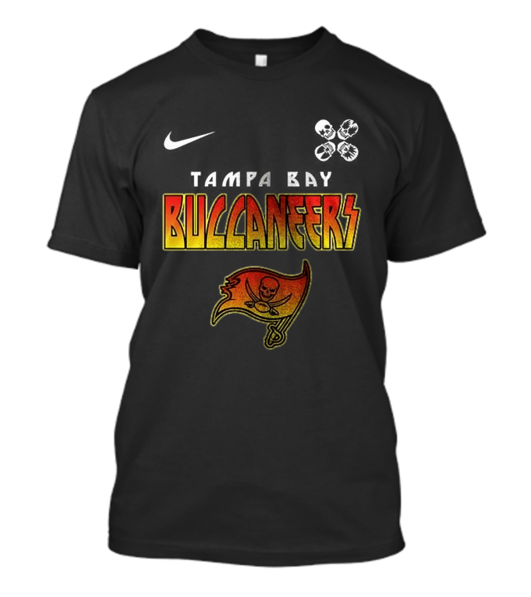 Tampa Bay Buccaneers Rock And Roll All Nite Abbey Road T-Shirt