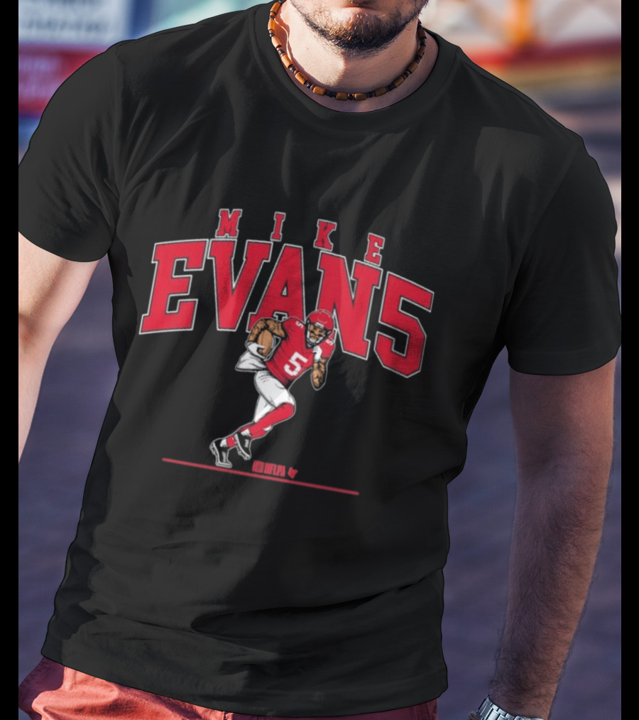 MIKE EVANS EVAN5 Football Red Jersey T-Shirt