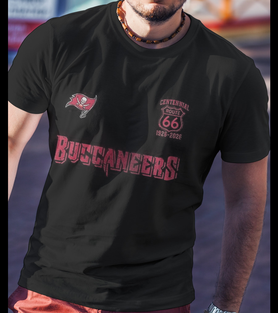 Tampa Bay Buccaneers Route 66 Centennial 100th Anniversary Celebration T-Shirt
