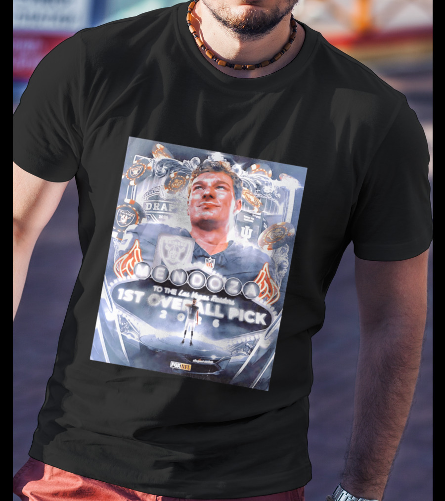 Fernando Mendoza Las Vegas Raiders 1st Overall Pick 2026 NFL Draft Fox Sports T-Shirt