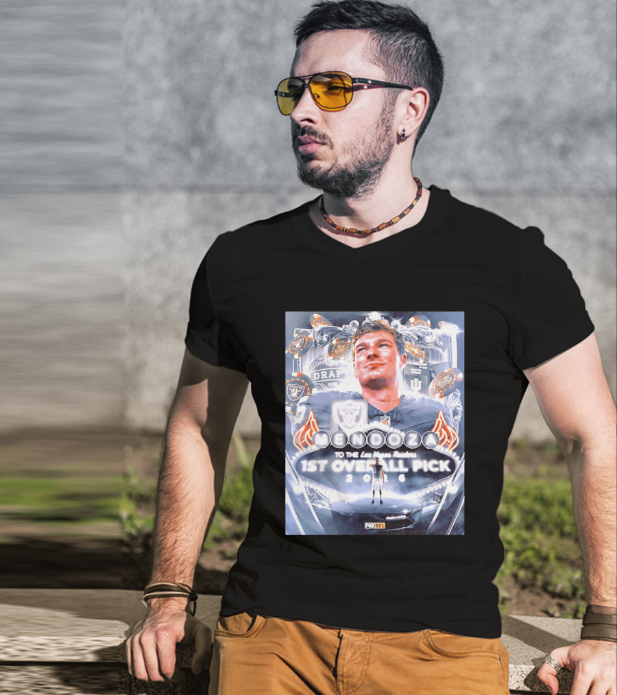 Fernando Mendoza Las Vegas Raiders 1st Overall Pick 2026 NFL Draft Fox Sports T-Shirt