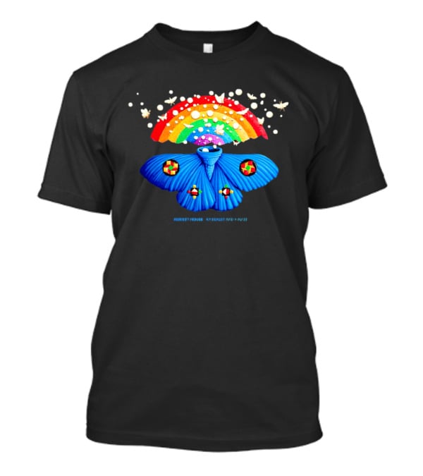 Modest Mouse An Eraser And A Maze Rainbow Moth Colorful Psychedelic T-Shirt
