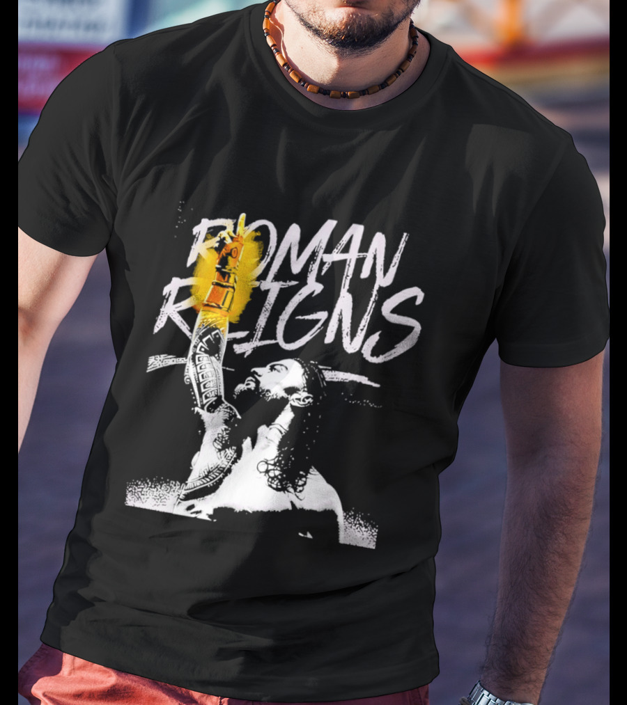 Roman Reigns WrestleMania 42 Champion 2026 Vegas Heavyweight T-Shirt