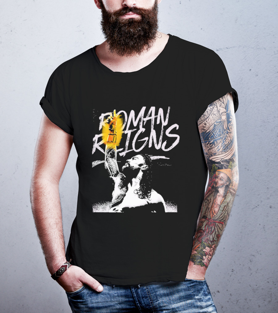Roman Reigns WrestleMania 42 Champion 2026 Vegas Heavyweight T-Shirt