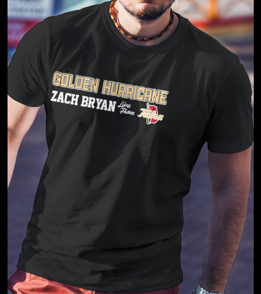 Golden Hurricane Zach Bryan Live From Tulsa T-Shirt