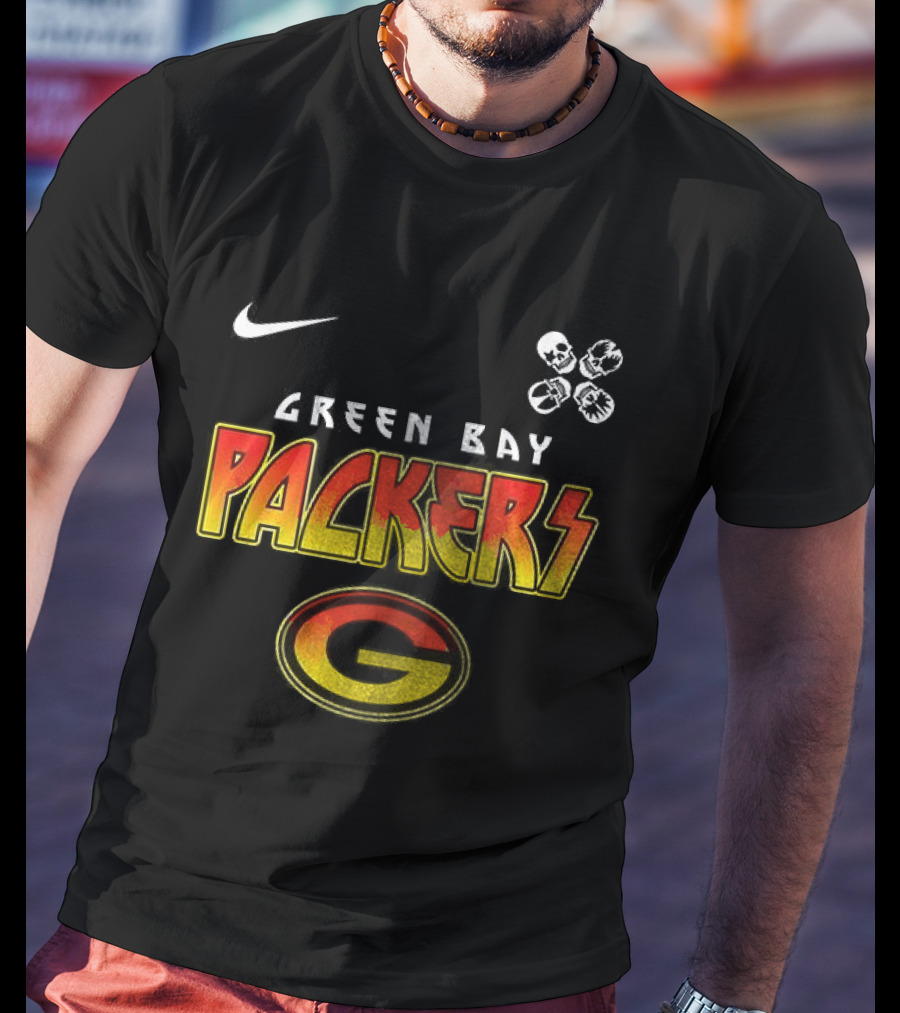 Green Bay Packers Nike Rock And Roll All Nite Abbey Road T-Shirt