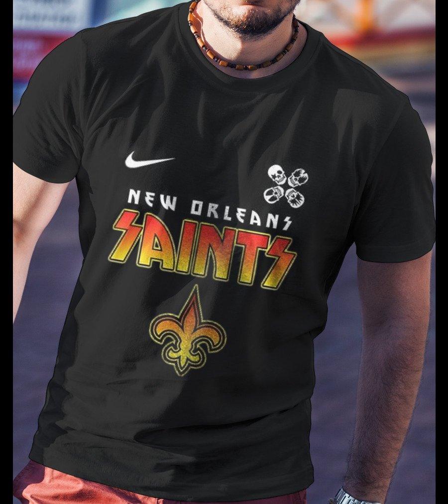 New Orleans Saints Rock And Roll Abbey Road T-Shirt